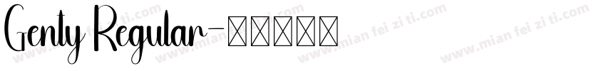 Genty Regular字体转换